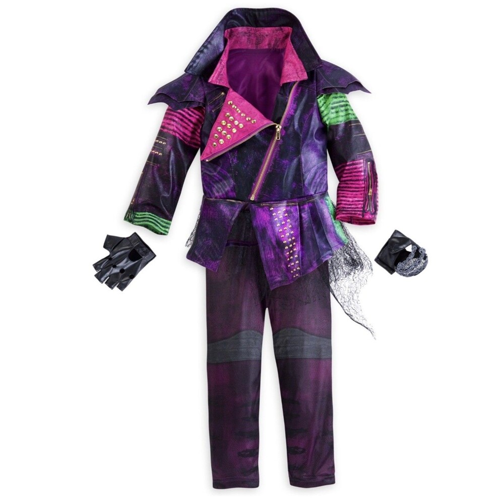 Disney Store Descendants Mal Costume Girls Size 4 Years New w Tags Super RARE